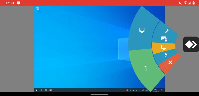 Tablet s Androidem ovládá počítač s Windows přes AnyDesk